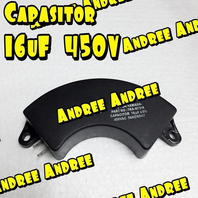 Capasitor - Kapasitor Oval 16Uf 450V 16 Uf 450 V New Stok
