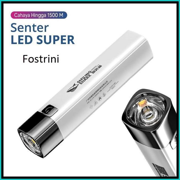 SENTER LED SUPER TERANG HINGGA 600 METER (ORIGINAL)/ JARAK JAUH/ SENTER POLICE/ LAMPU SENTER SWAT PA