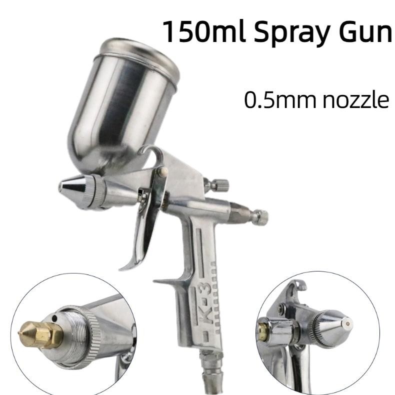 K3 Spray Gun Spet Cat Angin Mesin Kompresor F75 Tabung Atas 400ml Alat Spet Semprot Cat Tabung Atas