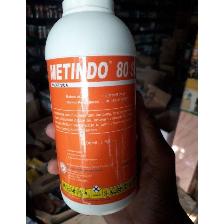 Insektisida Metindo Metomil Cair 80 SL Racun ulat grayak dan kaper 500 ml