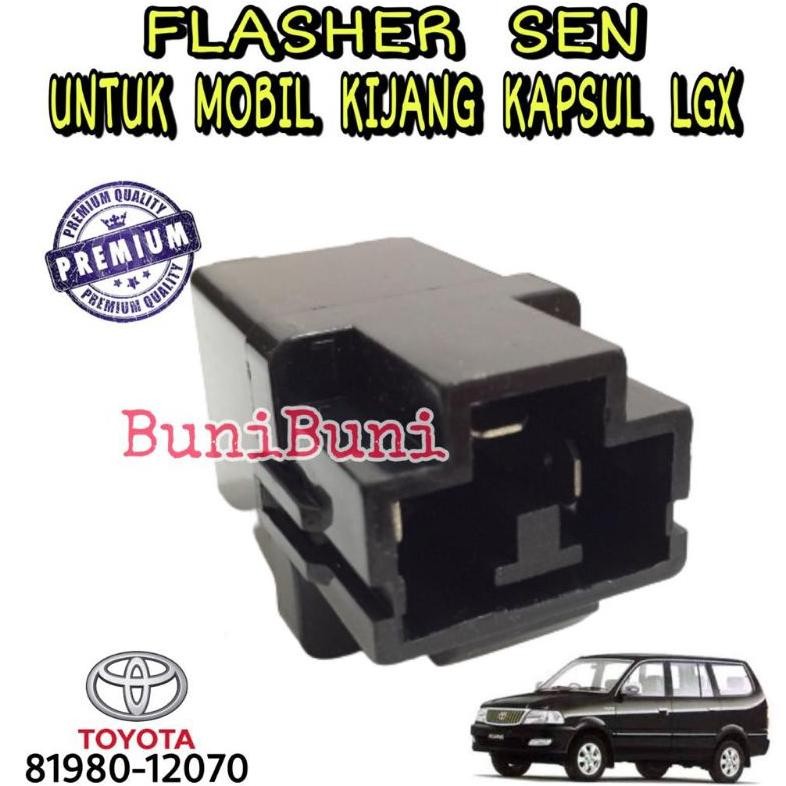 Berkualitas Flasher / Flaser Otomatis Sen Untuk Mobil Toyota Kijang Kapsul Lgx 7K / Efi Prermium