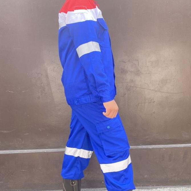 Coverall Pertamina Setelan Baju Celana / Wearpack Pertamina