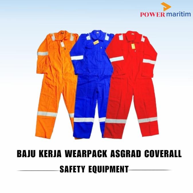 Baju Wearpack Asgard Scoth Light Coveral Merah |Orange | Biru | Safety