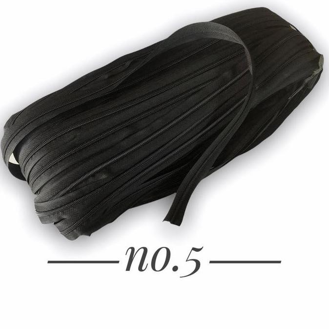 

Daun Resleting Rol No 5 Warna Hitam - Ritsleting Jaket