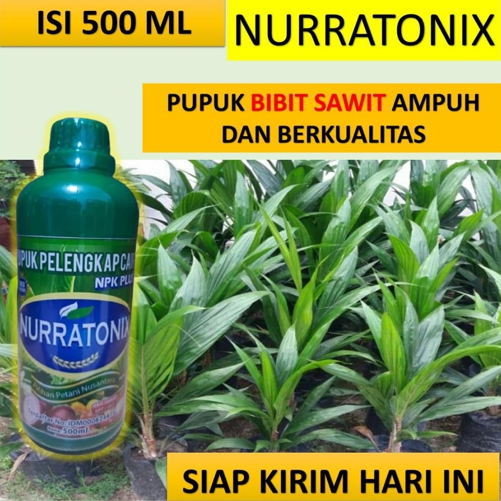 Paling laris NURRATONIX ML pupuk untuk mempercepat pertumbuhan bibit sawit - pupuk untuk menghijauka