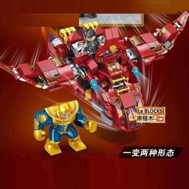 BRICKS LEGO SUPER HERO AVENGERS INFINITY WAR 2 IN 1 MARVEL MOVIE ROBOT TYPE 71119KW