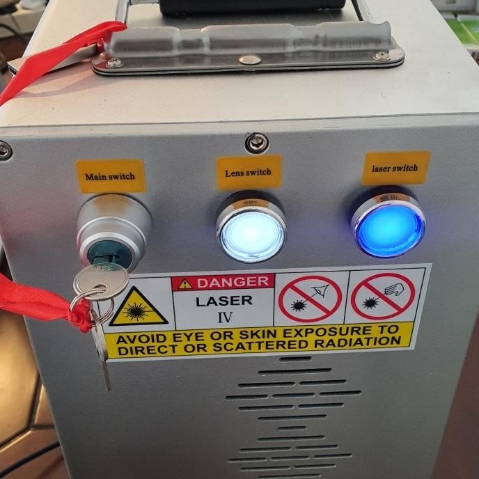 FIBER GRAVIR GRAFIR LASER 30 WATT ENGRAVING METAL PRINT LOGAM murah