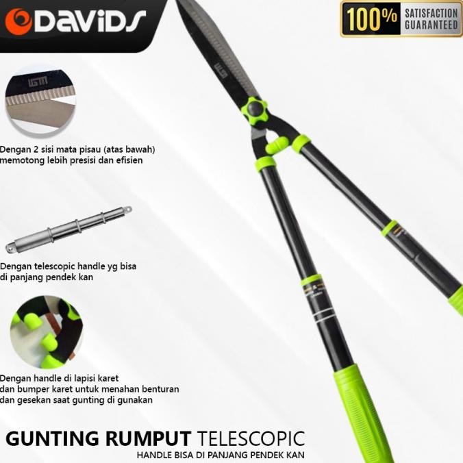 Gunting Rumput Taman Kebun Besar Tajam Pemotong Ranting Teleskopik IGM TER