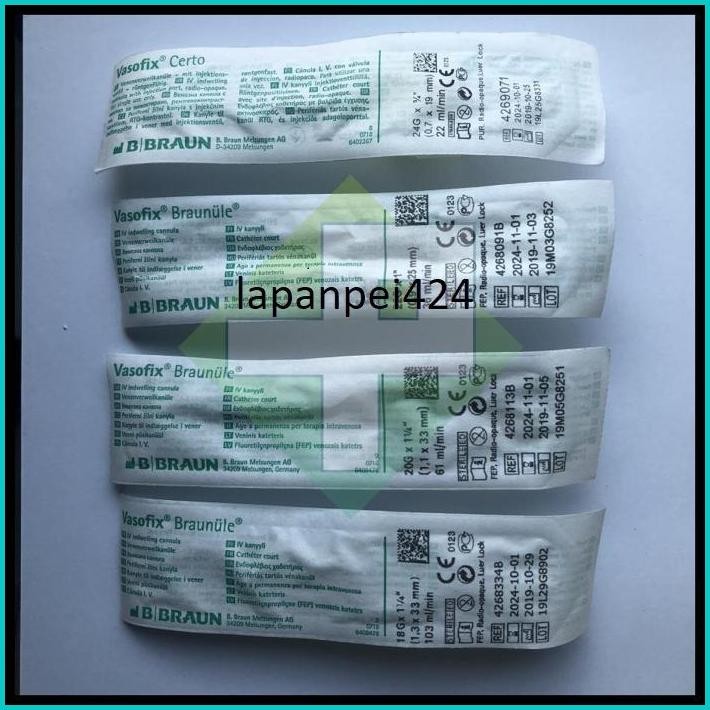 VASOFIX BRAUNULE & CERTO BBRAUN / I.V. CATHETHER BBRAUN PCS