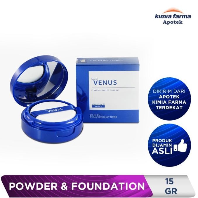 Jual Murah Venus Flawless Matte Cushion No. 3 Porcelein / Kosmetika / Kimia Farma Terlaris..