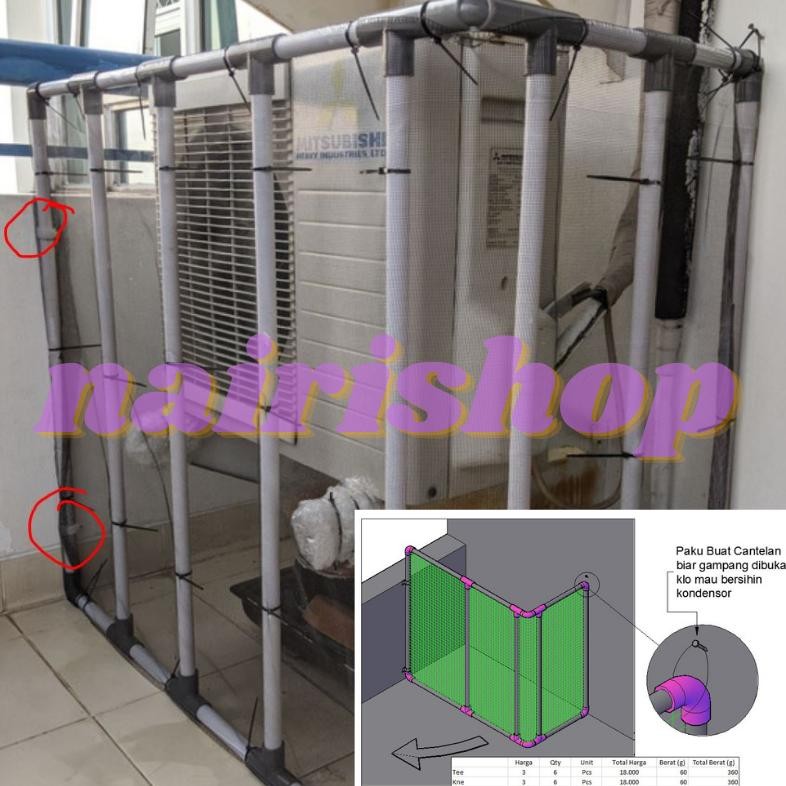 Pagar Bayi Pintu Pembatas Pengaman Anak Bayi Bermain Murah Baby Fence Safety Gate Pipa Paralon Anak 