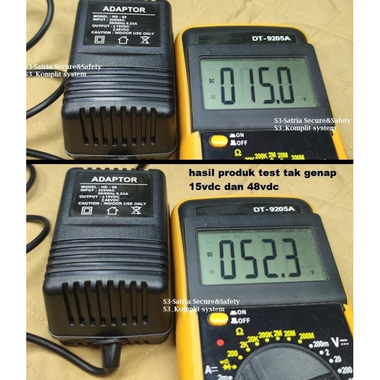 Diskon Adaptor 15V 48V 4 Lubang Pin 0.23A Power Supply Mixer 15V&48V 15V48V