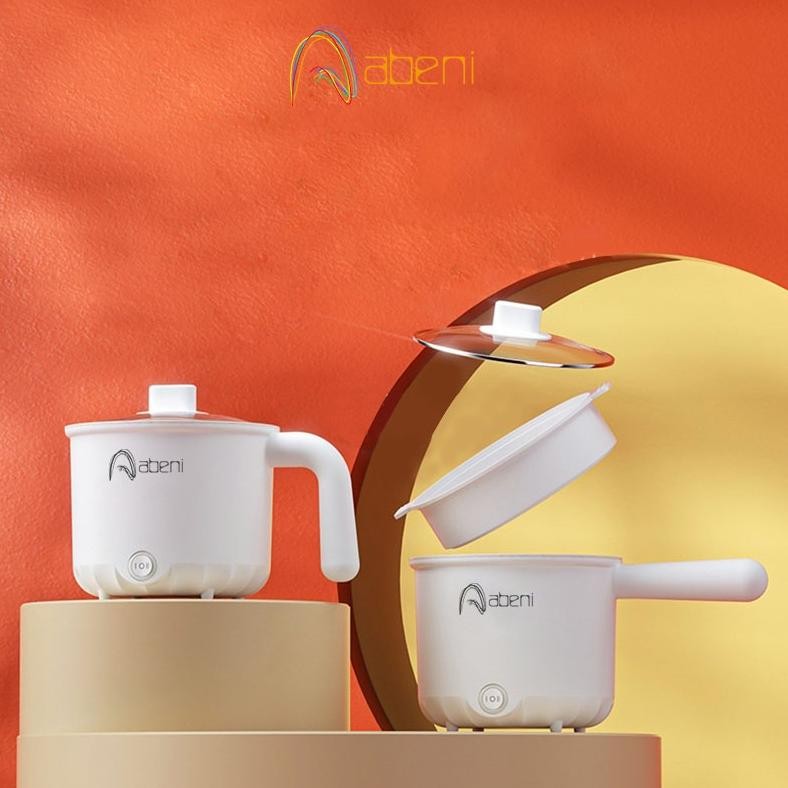 Abeni Panci Listrik Multifungsi Elektrik Cooker Keramik teflon Lapisan Ganda Anti Lengket 1.2L Elect