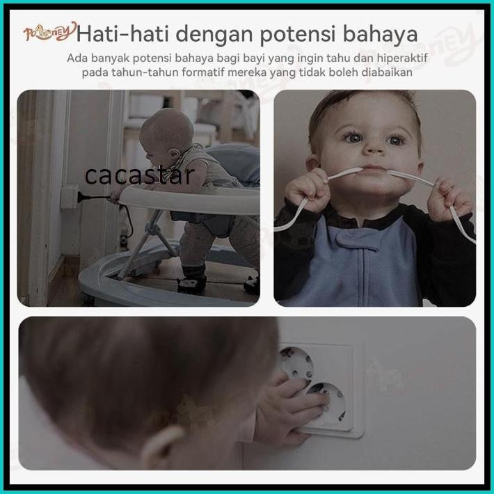 PONEY PENUTUP LUBANG COLOKAN LISTRIK PENGAMAN STOP KONTAK SOCKET COVER 1PCS