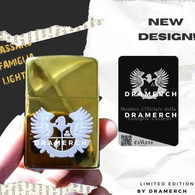 Vincenzo Cassano Korek Api Lighter Emas Merchandise Drakor