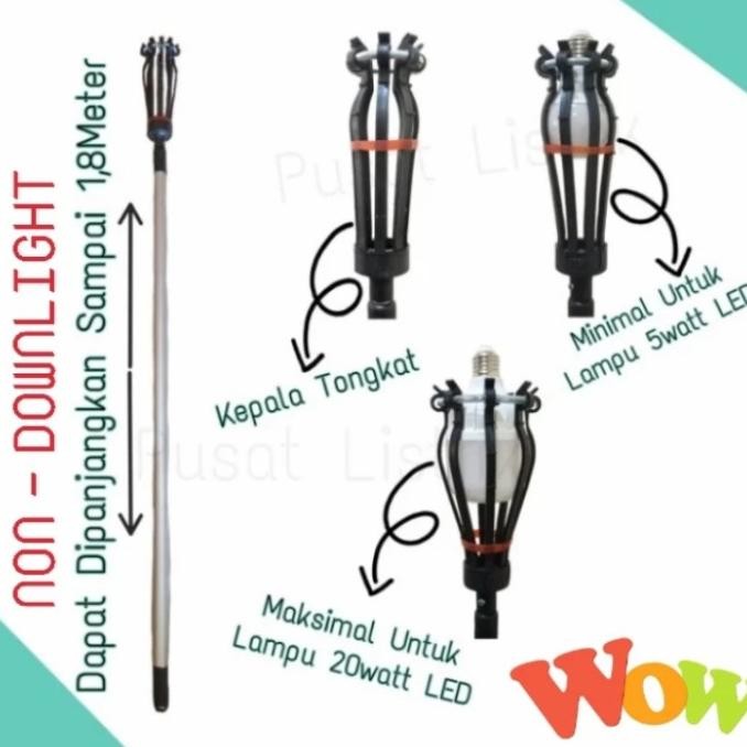 Grosir 6 Meter Stick Lampu Downlight Stik Tongkat Lampu Led Galah Lampu Jumbo