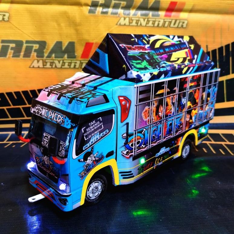 Miniatur Truk Oleng Kayu Mainan Anak Mobil Remote Control Motive (OP)Kekinian Terbaru