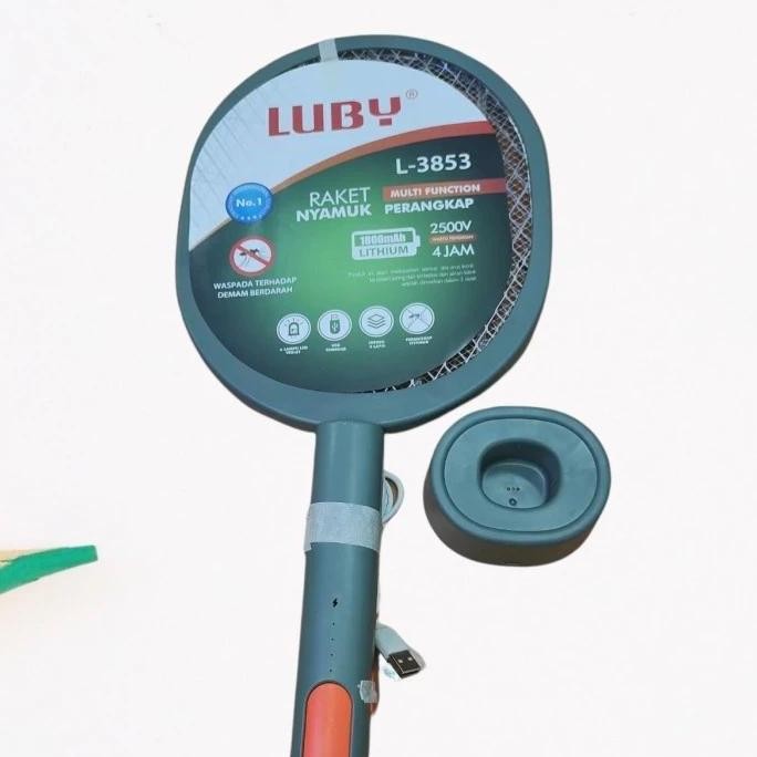 LUBY Raket Nyamuk L - 3853 baterai kabel listrik