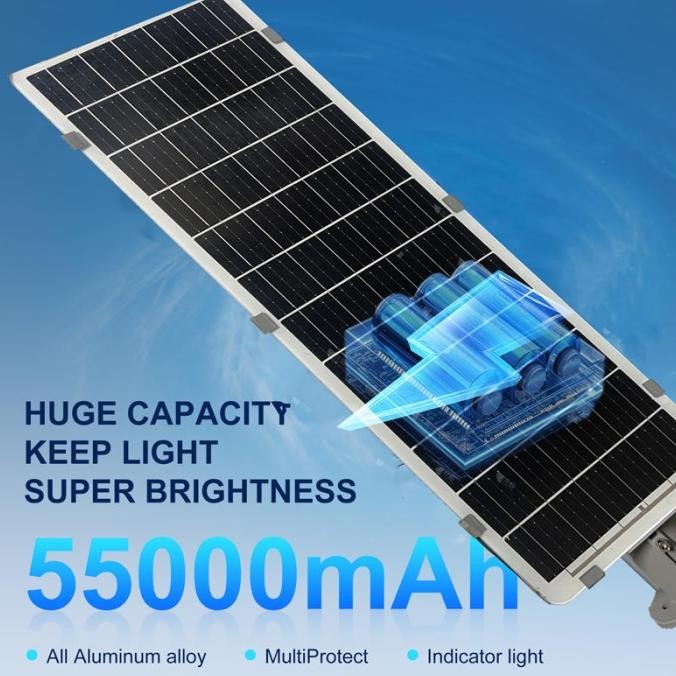 Grosir Molong 8000W Proyek Teknik Lampu Jalan Tenaga Surya Aluminum Shell Ip68 Waterproof Lampu Tena