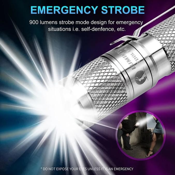 Murah Lumintop Tool Aa 3.0 Titanium Osram P9 900 Lumens 138 Meters 14500 Aa