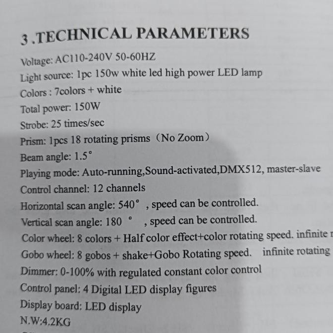 Grosir Mini Beam Spot Led 150Watt 12&6 Prisma