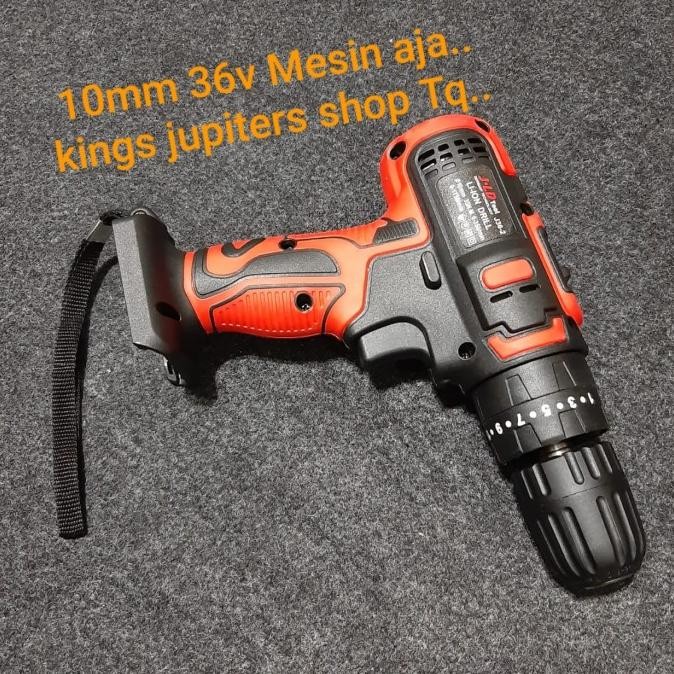 Sale Ecer Jld ( Mesin - Batre - Charger ) Buat Bor Cordless 10Mm 13Mm 36Volt Hammer Besi Kayu Corles