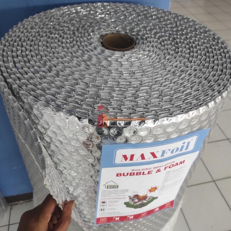 Alumunium Foil Bubble Maxfoil 8mm Metalizing - Double Side