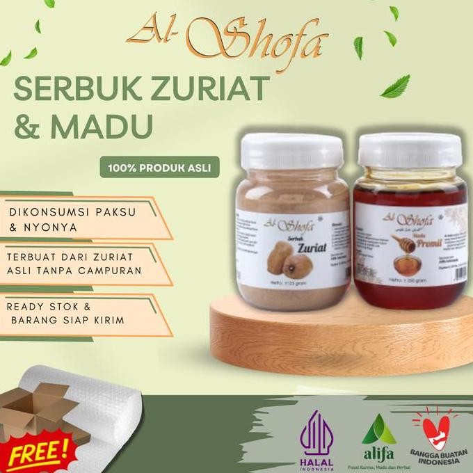 

Madu Al Shofa 250Ml + Serbuk Zuriat 125Gr Free Kardus Dan Bubble Wrap Promo