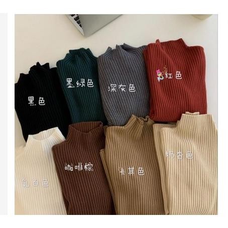 FX INNER RAJUT JUMBO AISHA HIJAB / BAJU DALAMAN TURTLENECK KNIT MANSET