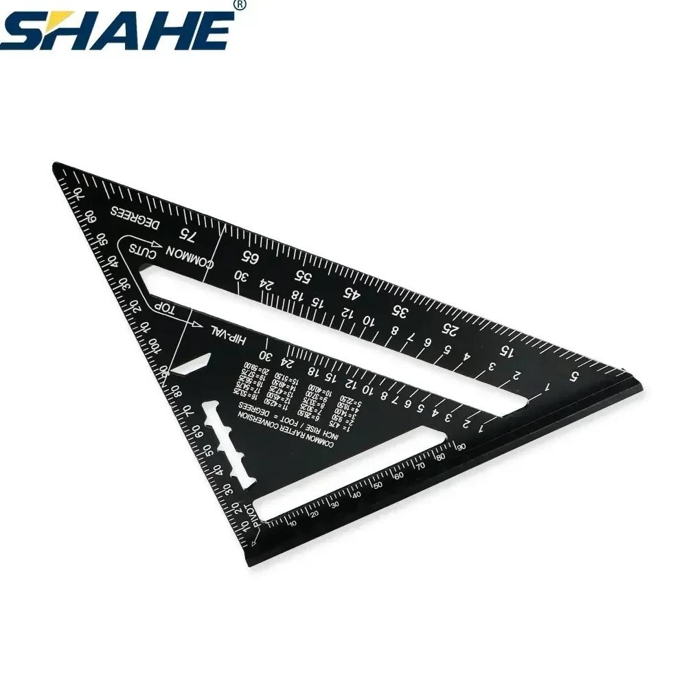 

7 Inch Triangle Carpenter Square Aluminum Alloy For Woodworking And Carpentry Triangle Ruler Layout Measuring Tool