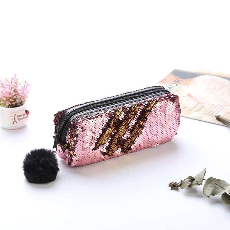 

NEW G13 KOTAK PENSIL POUCH SEQUIN / SEQUINS MOTIF PREMIUM NEW MODEL 2022 GOOD PRODUK SIAP KIRIM