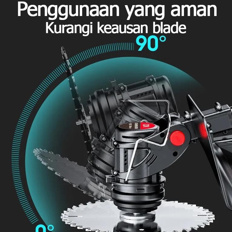 Kualitas Jerman BAIPUXI Mesin Pemotong Rumput  Dengan Daya 48V Gratis 10 baterai baterai lithium 580