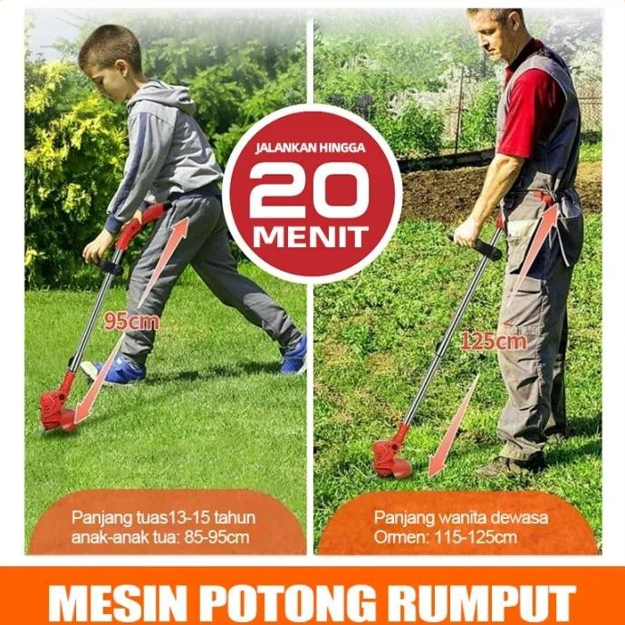 Kualitas jermanBAIPUXI Mesin potong rumput Dengan Baterai Lithium 40000MAH tinggi 2 baterai Mesin po