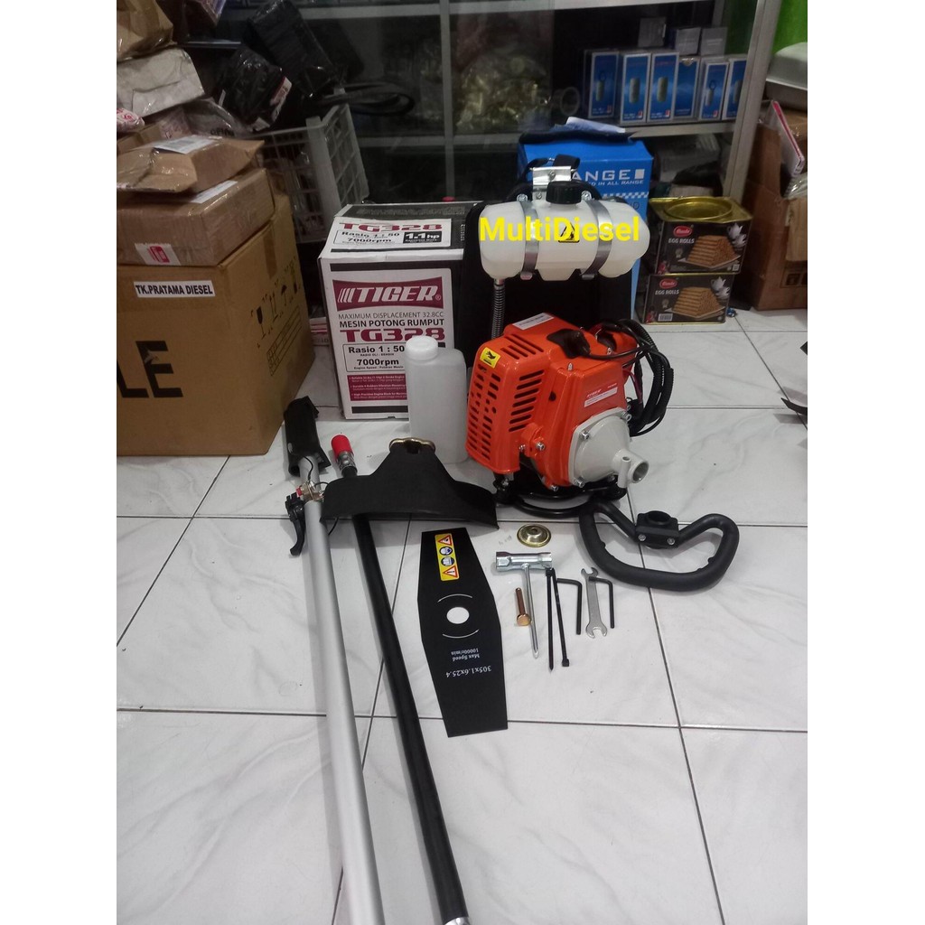 Mesin Potong Rumput 2Tak TIGER | Brush Cutter TIGER 328 2Tak