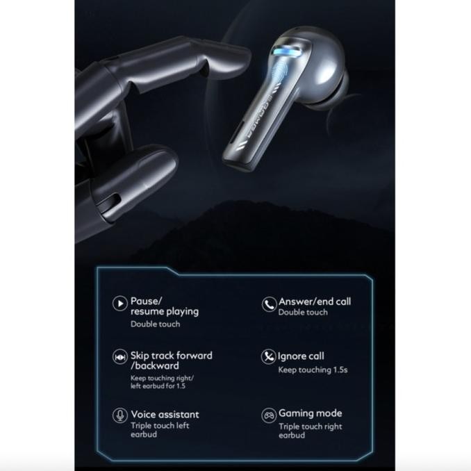 QCY G1 TWS Gaming Wireless Earphone Headset Earbuds Bluetooth Alt T13