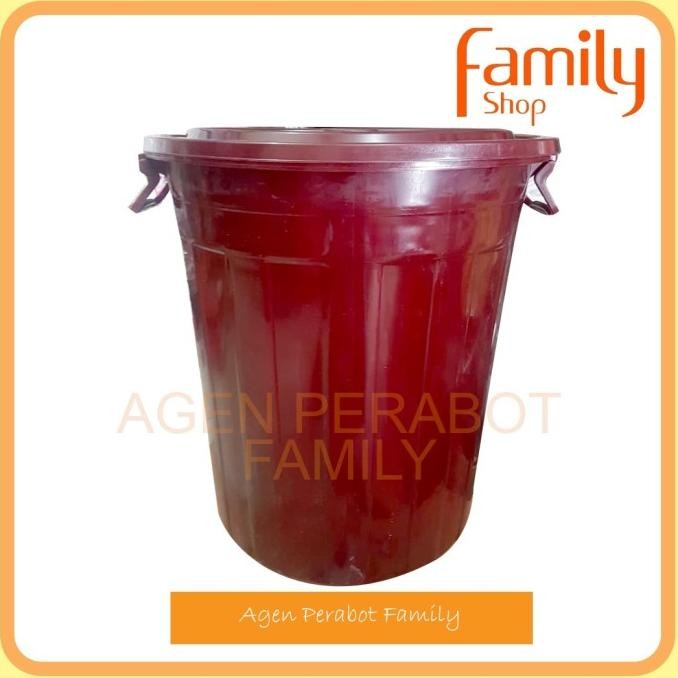 Ember Besar / Tong Air / Gentong Tampung Air 80 Liter Jumbo Merah .