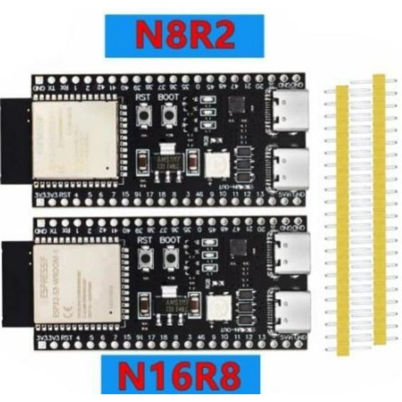 Murah Yd-Esp32-S3 N8R8 Esp32-S3-Devkitc-1 Type-C Esp32-S3-Wroom Psram