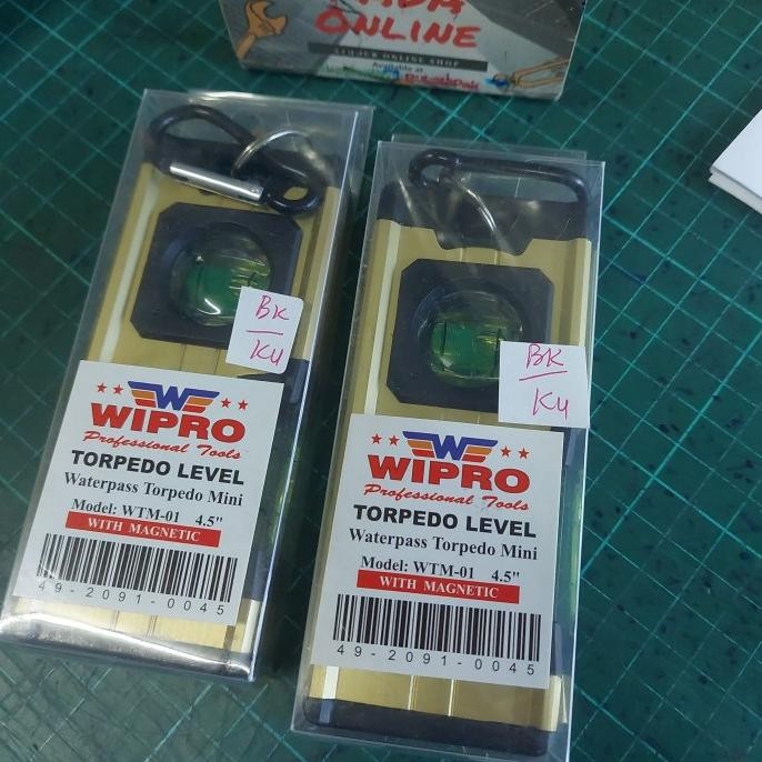 Waterpass magnet mini saku Wipro 4.5 inch murah