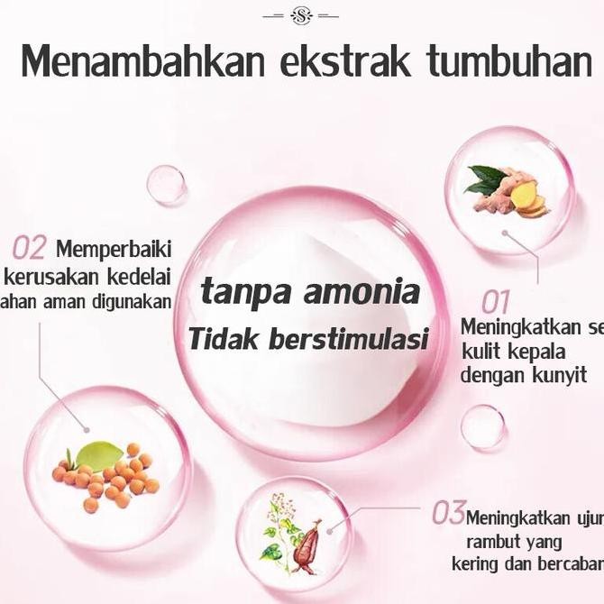 Warna rambut yang populerhalal FEKAGNAS pewarna rambut halal hair color Tidak perlu pemutihan Pewarn