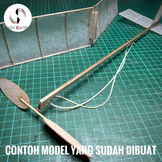 Kit Pesawat Tenaga Karet Flystem Model Pembelajaran Co