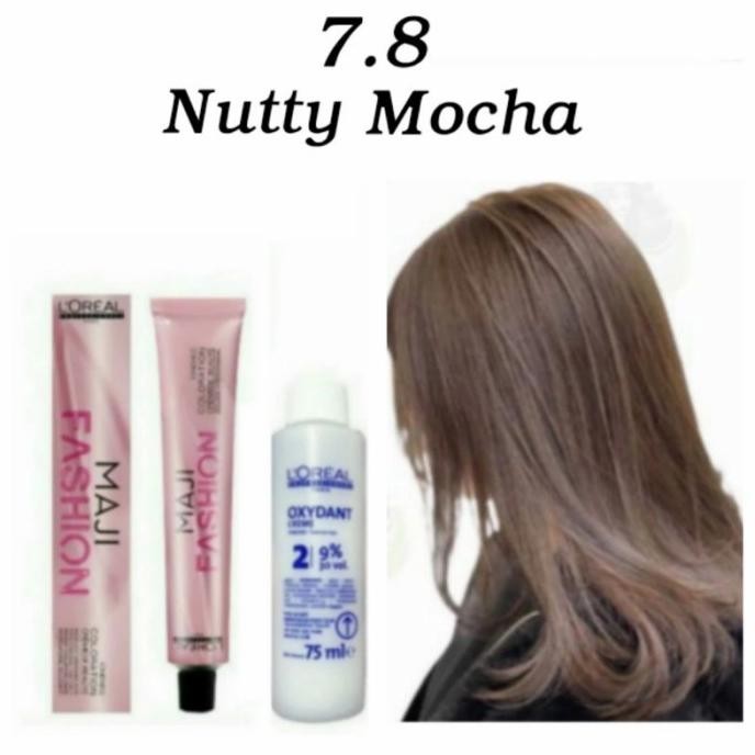 Loreal majifashion 7.8 hair color pewarna rambut