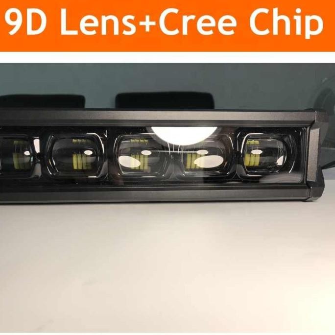 lampu sorot led light bar premium black phantom series