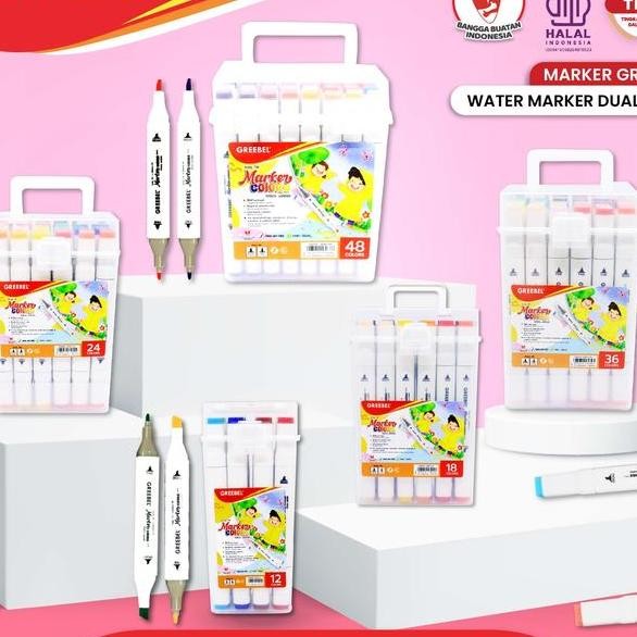 

Greebel Pidol Water Marer Dual Head Eta Marer Et Pidol Warna Warni 12 18 24 36 48 Warna