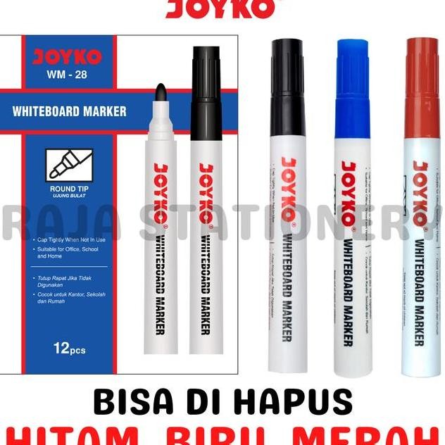 

Joyo Whiteboard Marer Bla Blue Red Pidol Papan Tuli Joyo Bia Dihapu Hitam U Merah Wm28 Wm29 Wm30 Luin Bo 12Pc