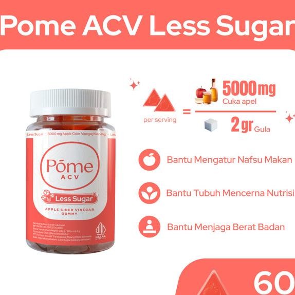 

Pome Acv Le Ugar Gummy Cua Apel Cider Vinegar VeganDeto