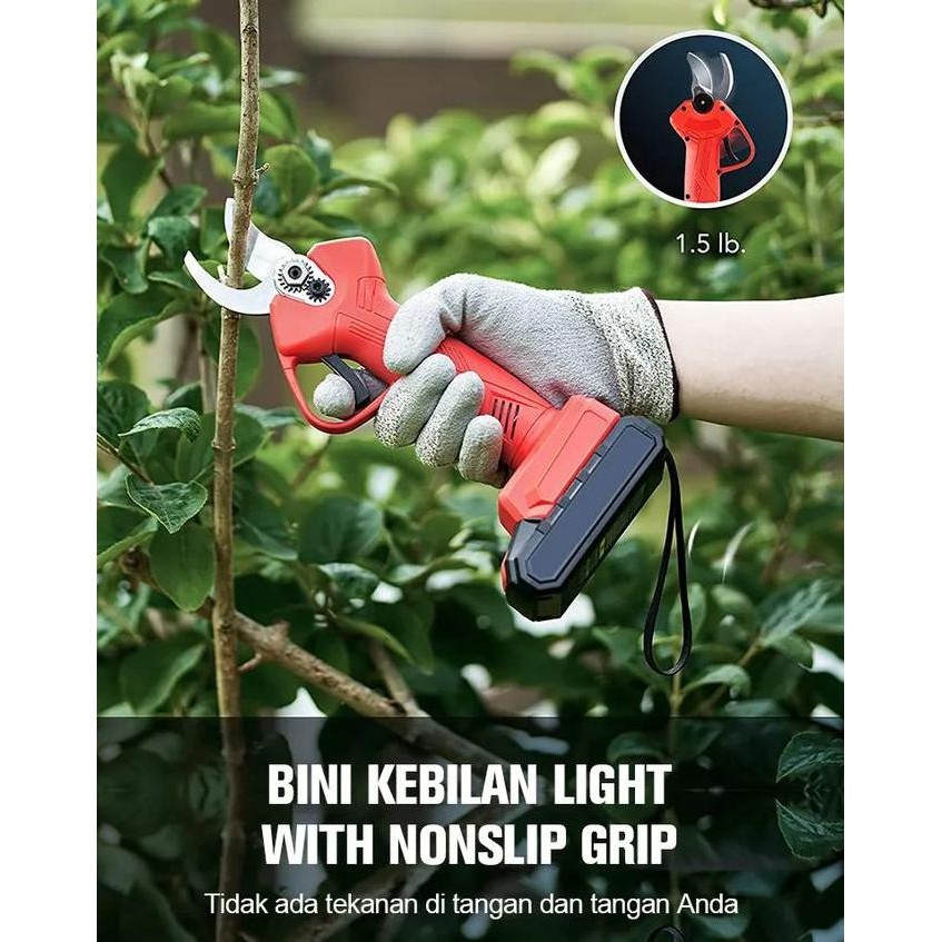 Reaim 800W Gunting Dahan Listrik Gunting Taman Elektrik Garden Cordless Pruning Shear Scissors Peman
