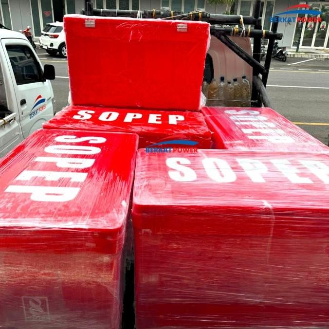 Terjangkau Box Sopep Ship Oil Pollution Emergency Plan Merah Kapal Tanpa Isi