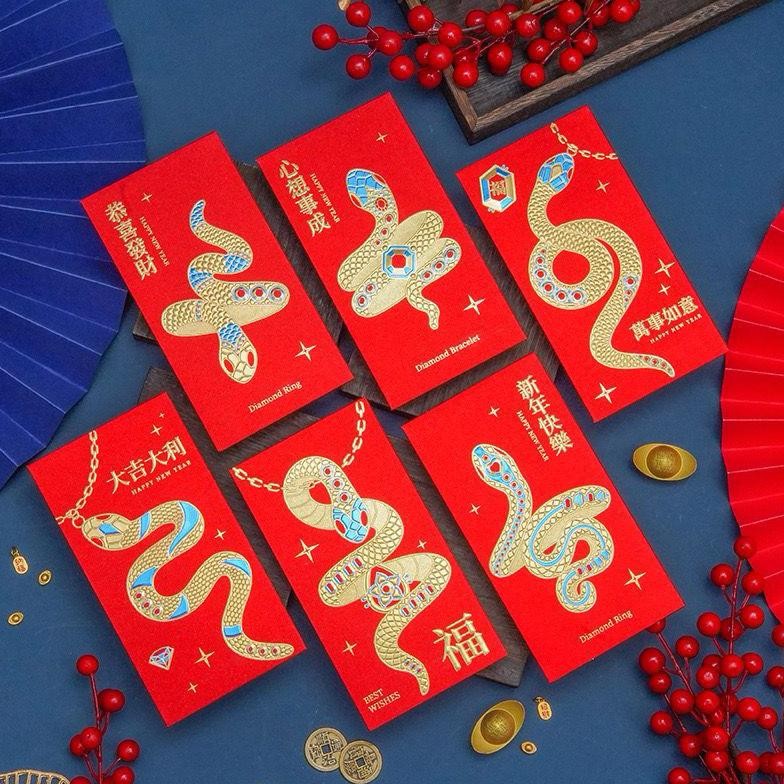

Promo Spesial Angpao 3D Panjang Isi 6 Pcs Snake Dragon Imlek Tahun Naga Hongpao Lucu Premium O
