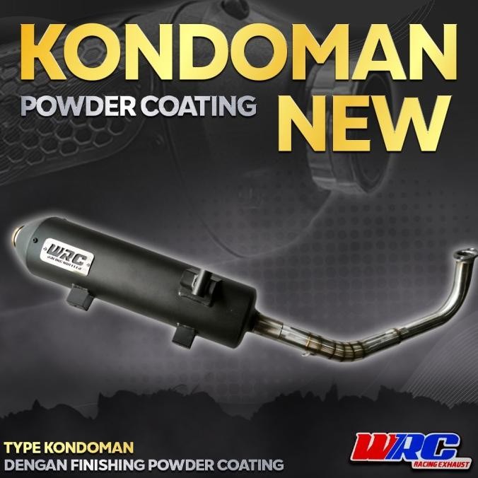 // Knalpot Racing Kondoman New Wrc Vario, Nmax, Pcx, Aerox
