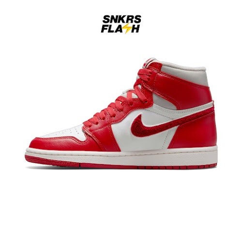 AIR JORDAN  1 Retro High Og Varsity Red Sepatu Sneakers Wanita - DJ4891061 - Size 38